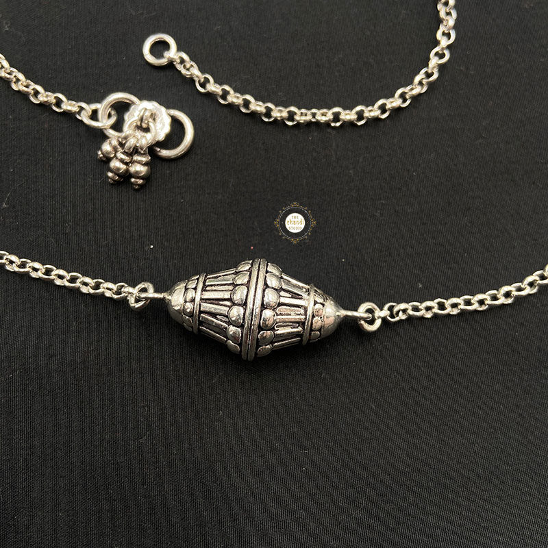 925 Sterling Silver Dholki Anklet - Image 2