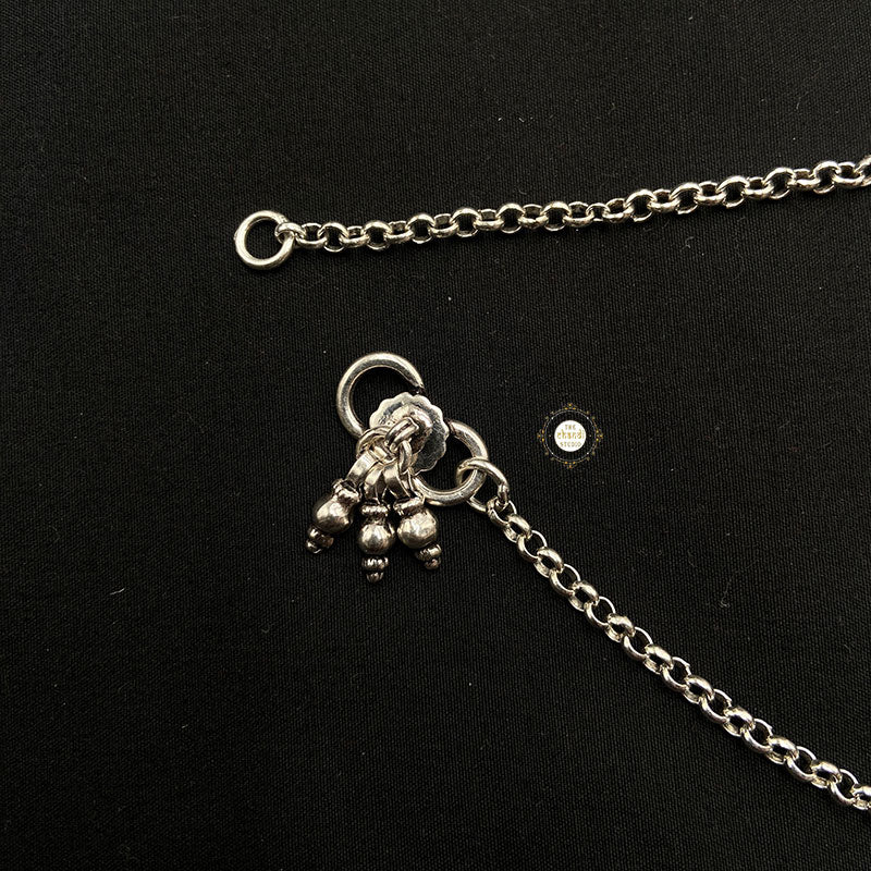 925 Sterling Silver Dholki Anklet - Image 3