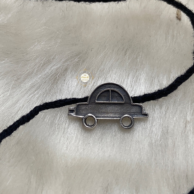 A Joy Ride Car Silver Nazarbattu Thread Anklet - Image 2
