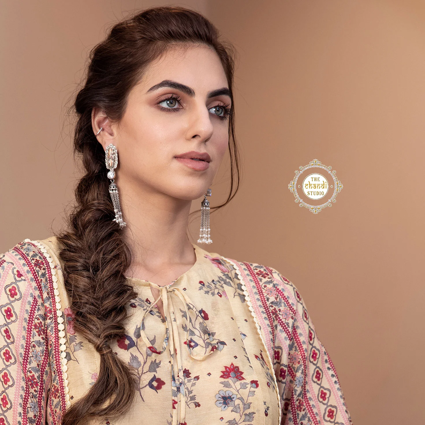 Copper Infused Stone Jhumki Earring - Image 19