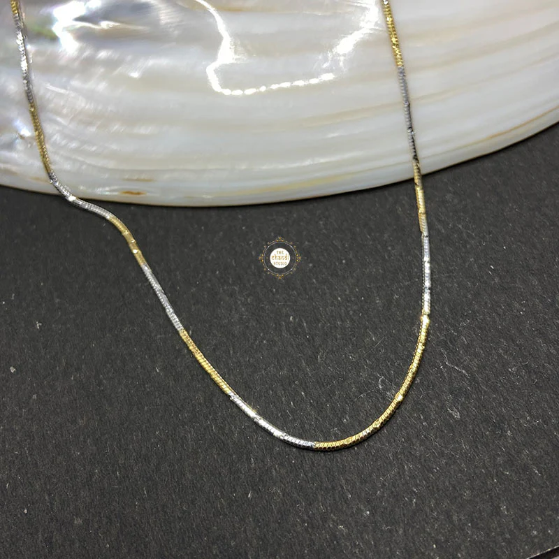 Dual Tone Silver Chain - Image 5