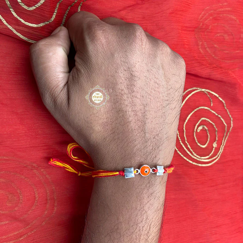 'Evil Eye' Rakhi - Orange - Image 2