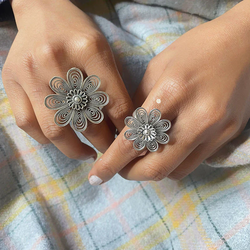 Filigree Paradise Floral Ring (Small) - Image 2