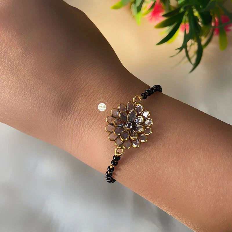 Floral Mangalsutra Bracelet (Piece) - Image 4