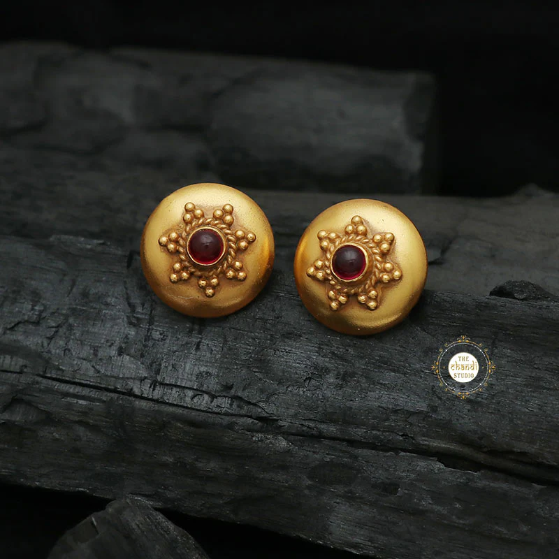 Full Gold You Are My Star Rawa Ruby Earring - Image 2