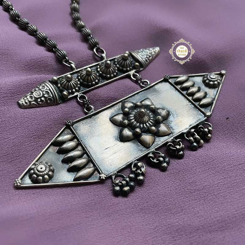 Geometric Hexagon Necklace - Image 2