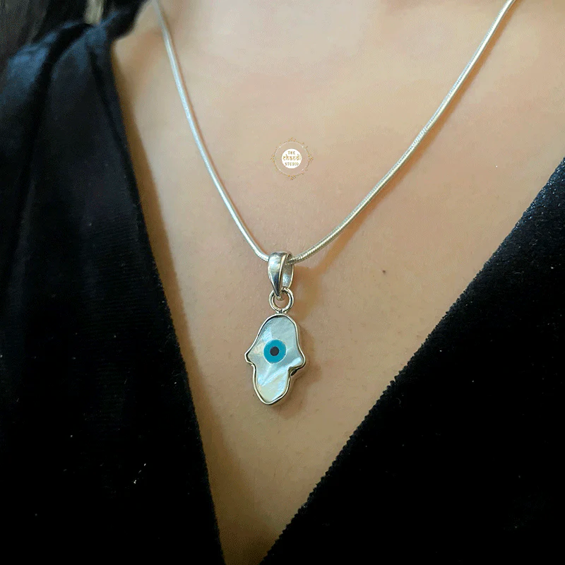 Hamsa Evil Eye Pendant (Without Chain) - Image 3
