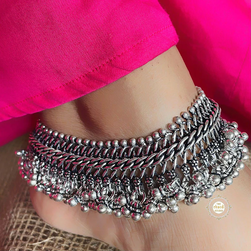 Jashn Braid Ghungroo Anklet (Made to Order) - Image 6