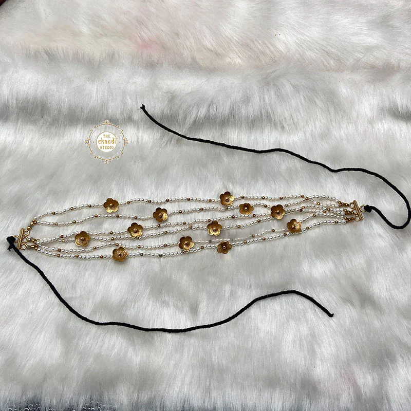 Jasmine Pearls Of Joy Sheesh Phool (Headband) - Image 6