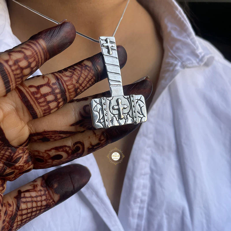 Mighty Thor Hammer Pendant (Without Chain) - Image 3