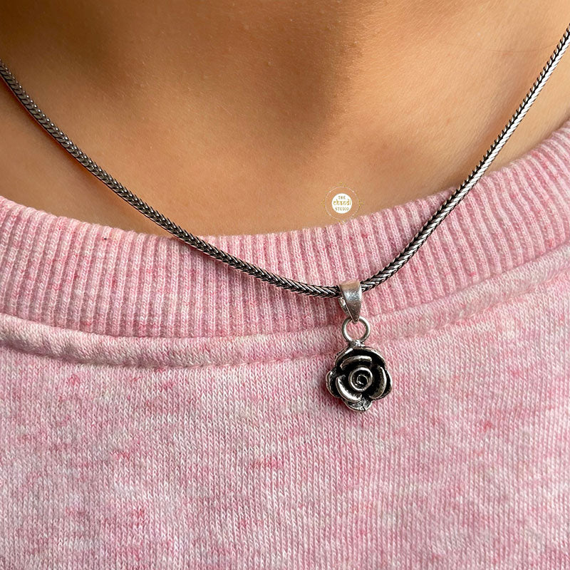 Minimal Rose Pendant (Without Chain) - Image 2