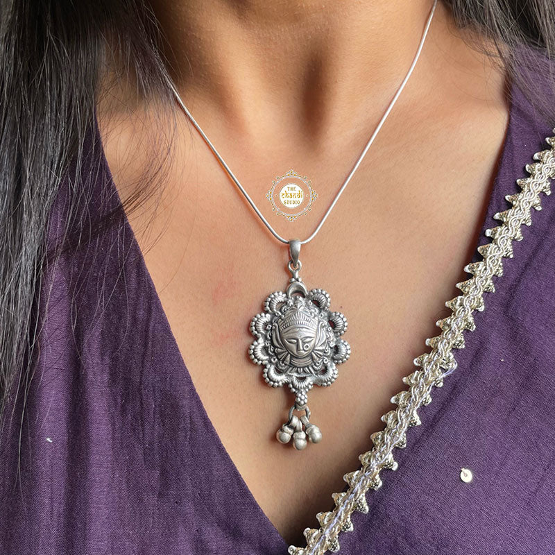 Mishika Durga Pendant (Without Chain)