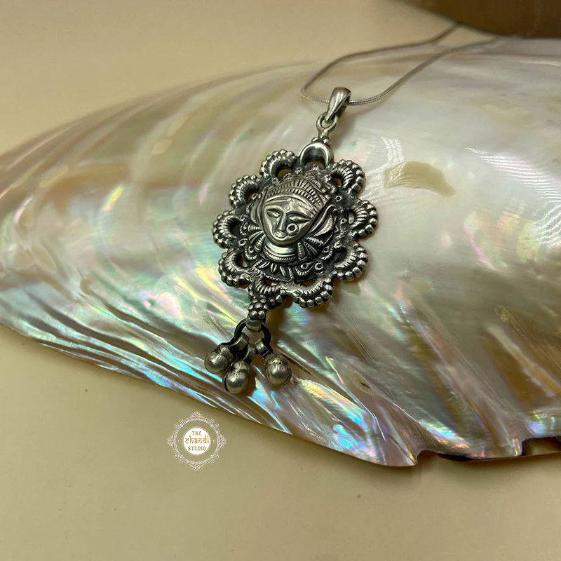Mishika Durga Pendant (Without Chain) - Image 4