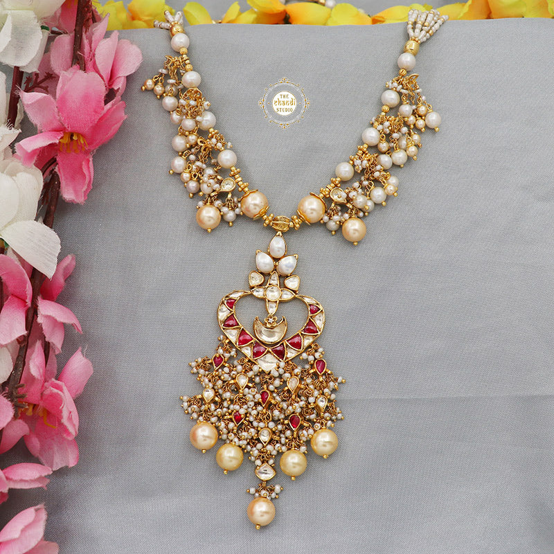 Muhurat Gold Polish I Heart You Necklace - Image 4