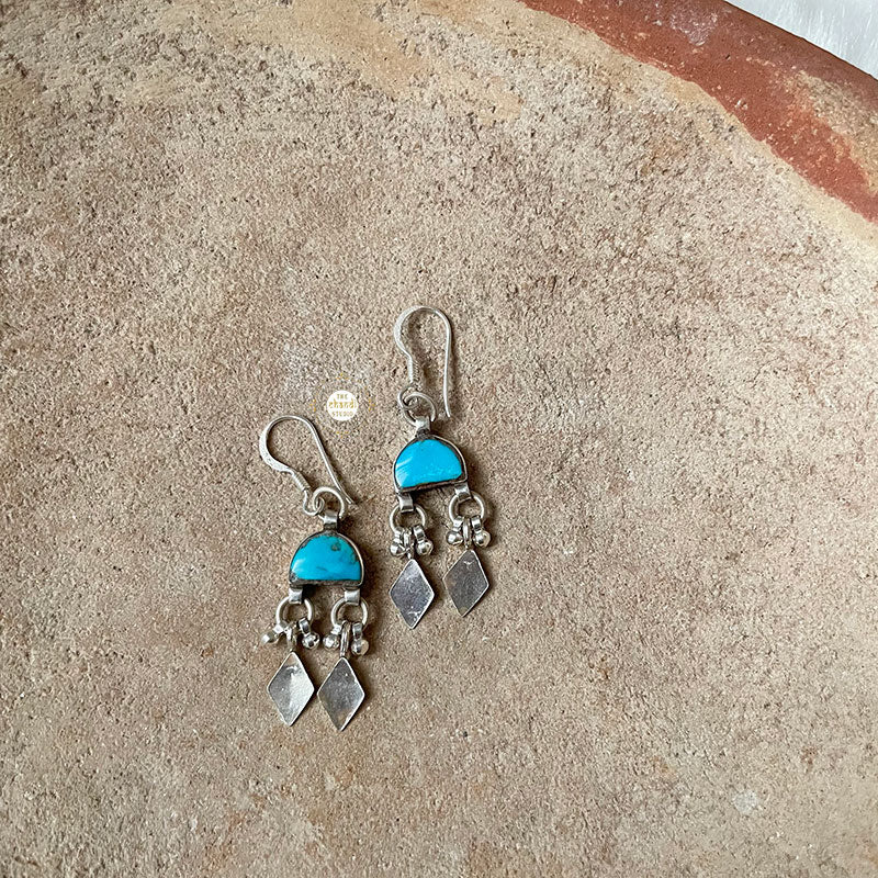 Natural Stone Dome Earring - Image 3
