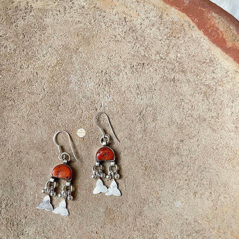 Natural Stone Dome Earring - Image 4