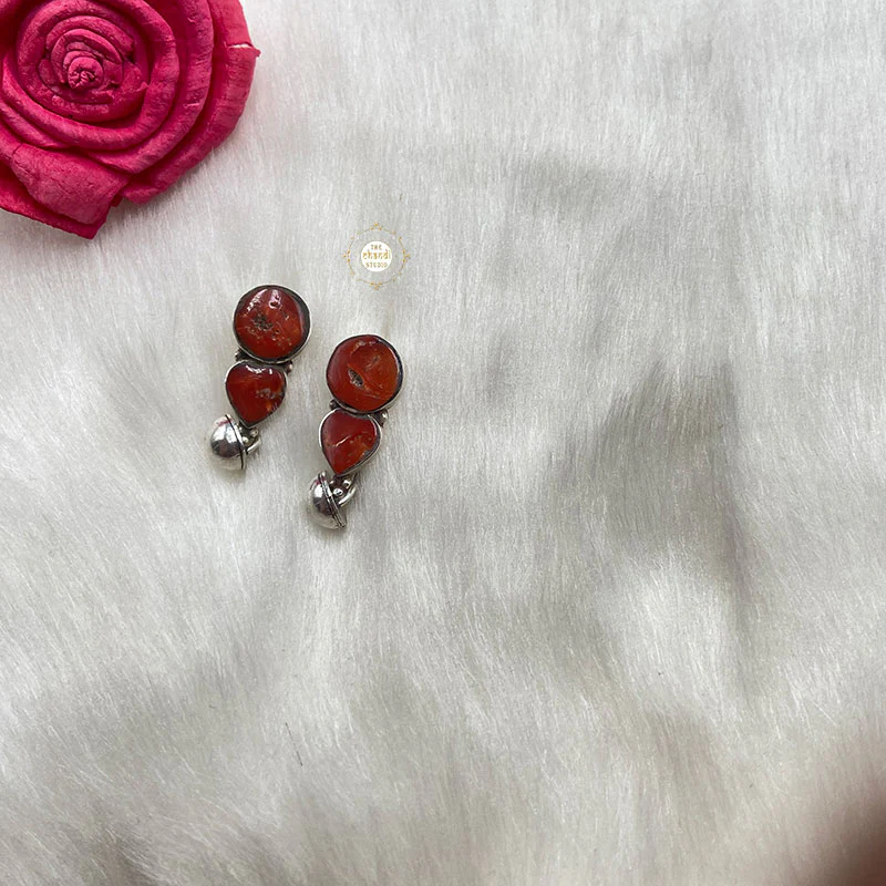Natural Stone Double Trouble Earring - Image 4