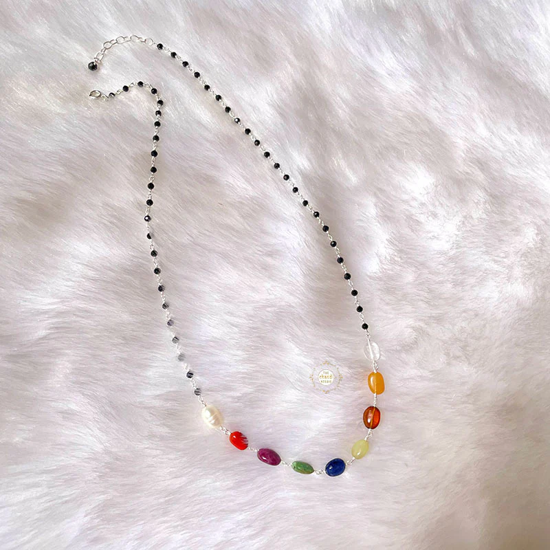 Natural Stone Navratna Mangalsutra - Image 3