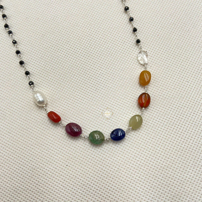 Natural Stone Navratna Mangalsutra - Image 6