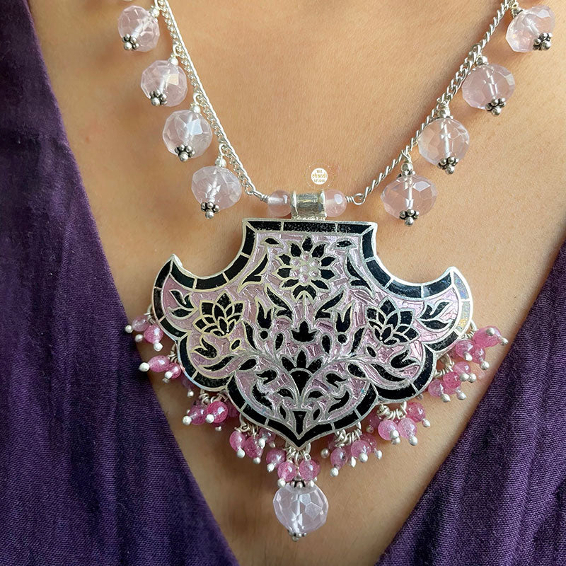 Royal Meenakari Necklace Set - Image 4