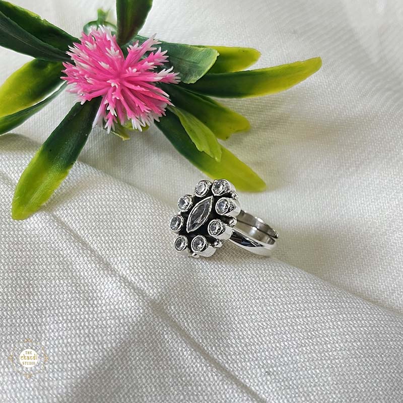 925 Sterling Silver Royal Oval Blossom Ring - Image 20