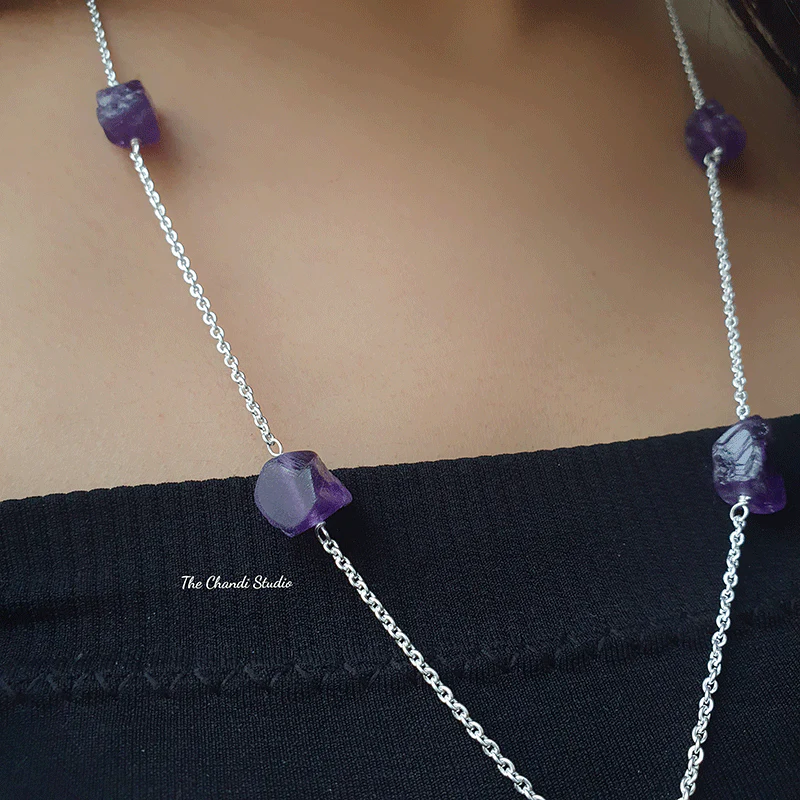 Rustic Romance, Amethyst Necklace - Image 4