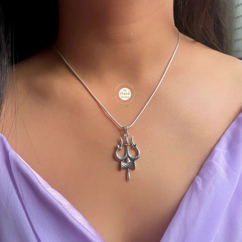 Shiva Trishul Pendant (Without Chain)