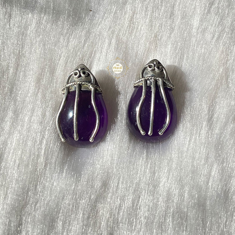 Sterling Silver Mystic Beetle Earring - Image 7