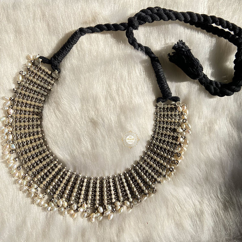 Sterling Silver Pearl Grace Necklace - Image 3