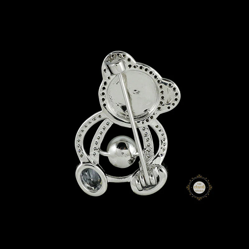 Sparkling Bear Hug Brooch - Image 7