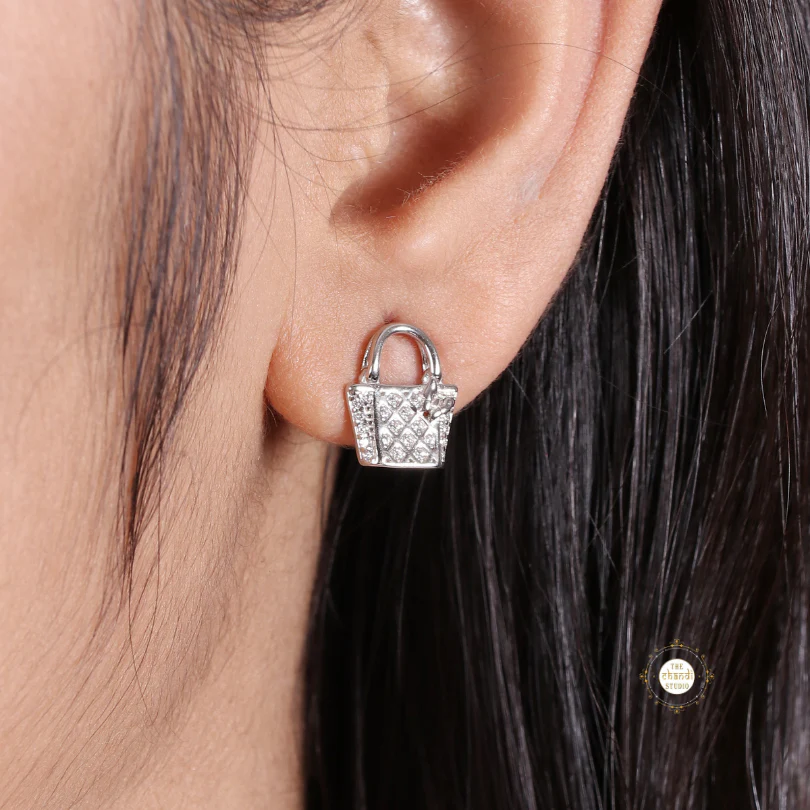 Sparkling Glamour Bag Necklace Set - Image 3