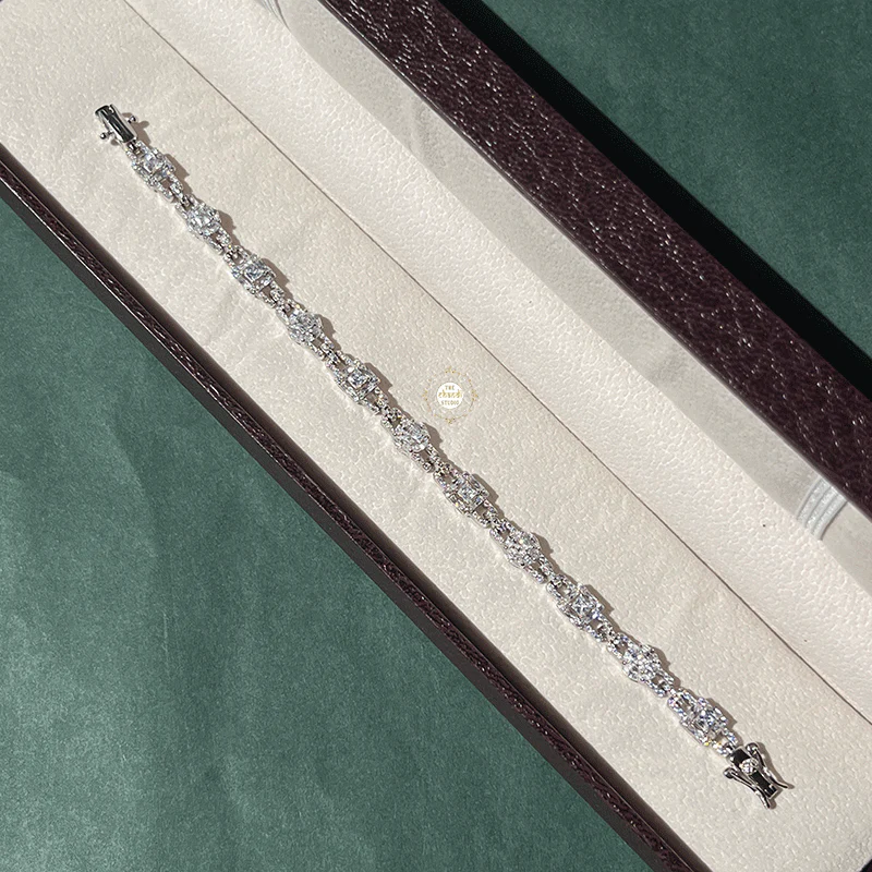 Sparkling Silver Bloom Spark Bracelet - Image 7
