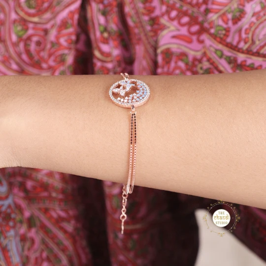 Sparkling Silver Butterfly Dreams Bracelet - Image 7