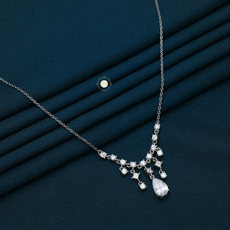 Sparkling Silver Celestial Necklace - Image 3