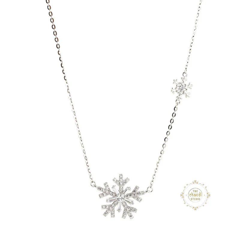 Sparkling Silver Snow-flex Necklace - Image 5