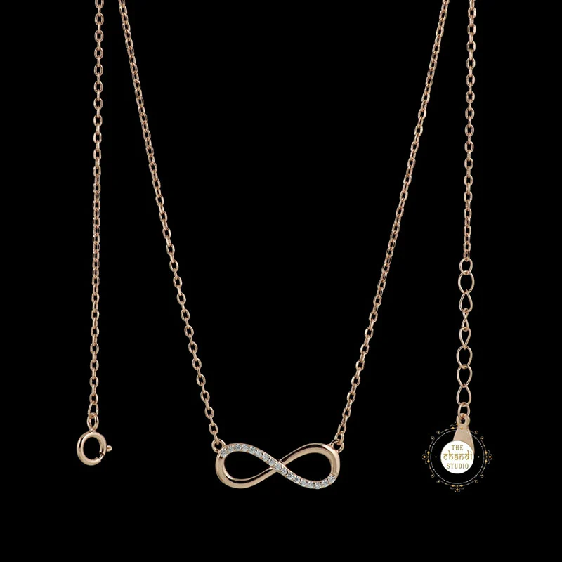 Sparkling Treasure Infinity Necklace - Image 3
