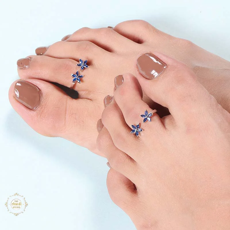 Sterling Silver Sterling Sparkling Shine Toe Ring - Image 2