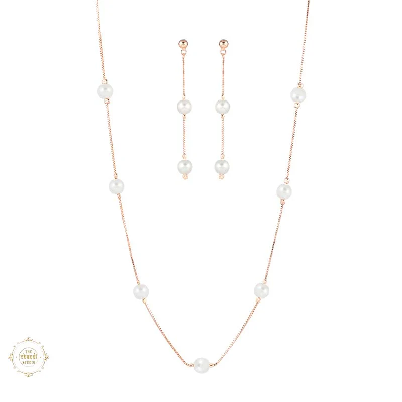 Sterling Silver Sparkling Silver Sparkle Bloom Necklace Set - Image 10