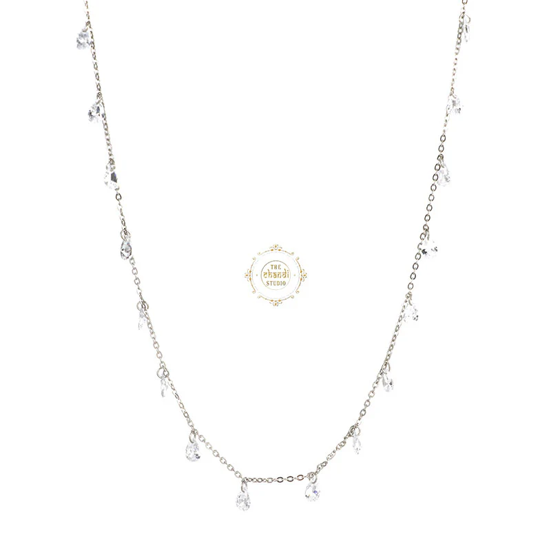 Sparkling Silver Treasure Necklace - Image 3