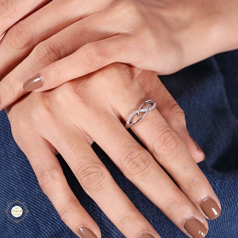 Sterling Silver Sparkling Twinkle Dew Ring - Image 3