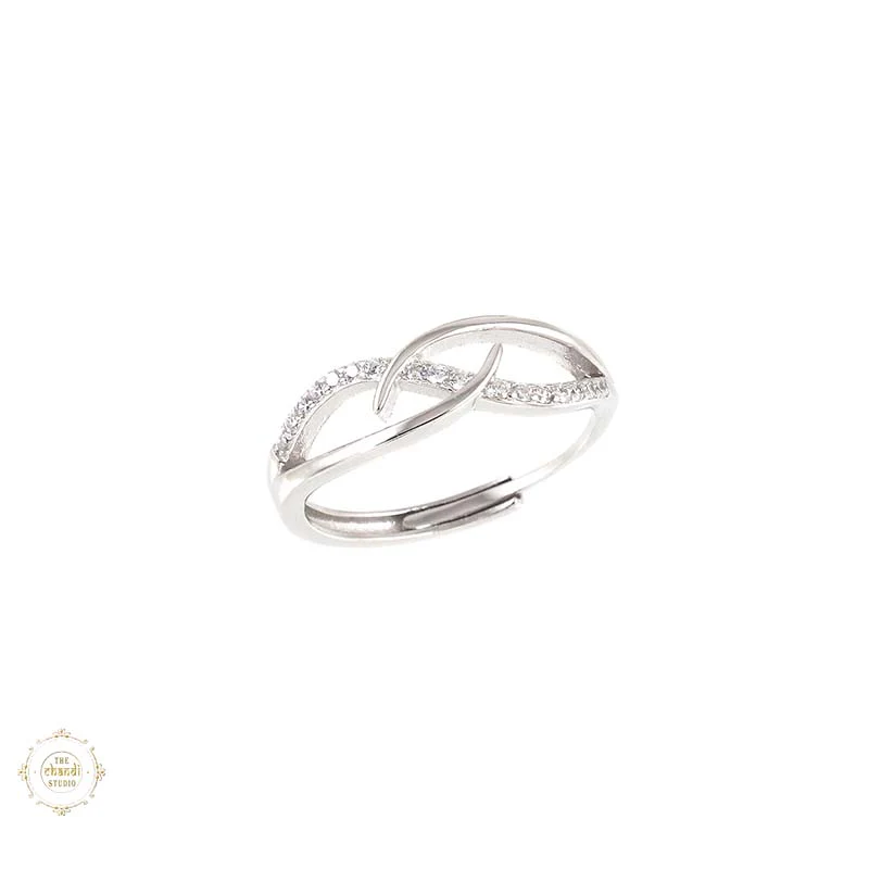 Sterling Silver Sparkling Twinkle Dew Ring - Image 5
