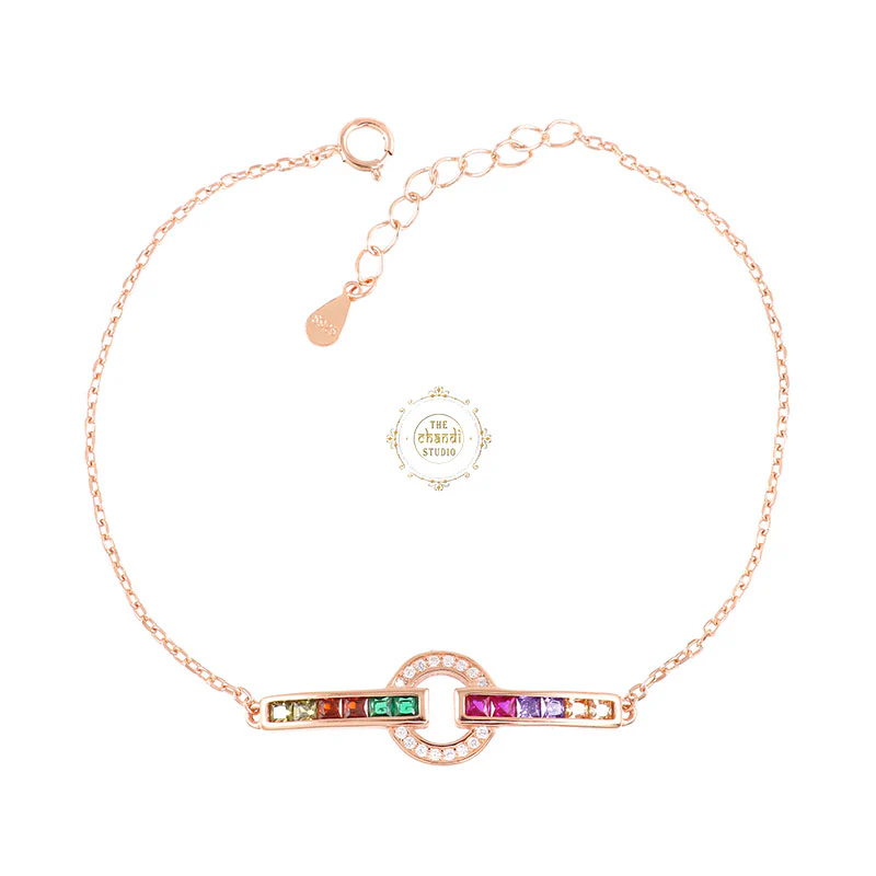 Sparkling Silver Multi Twist Bracelet - Image 3
