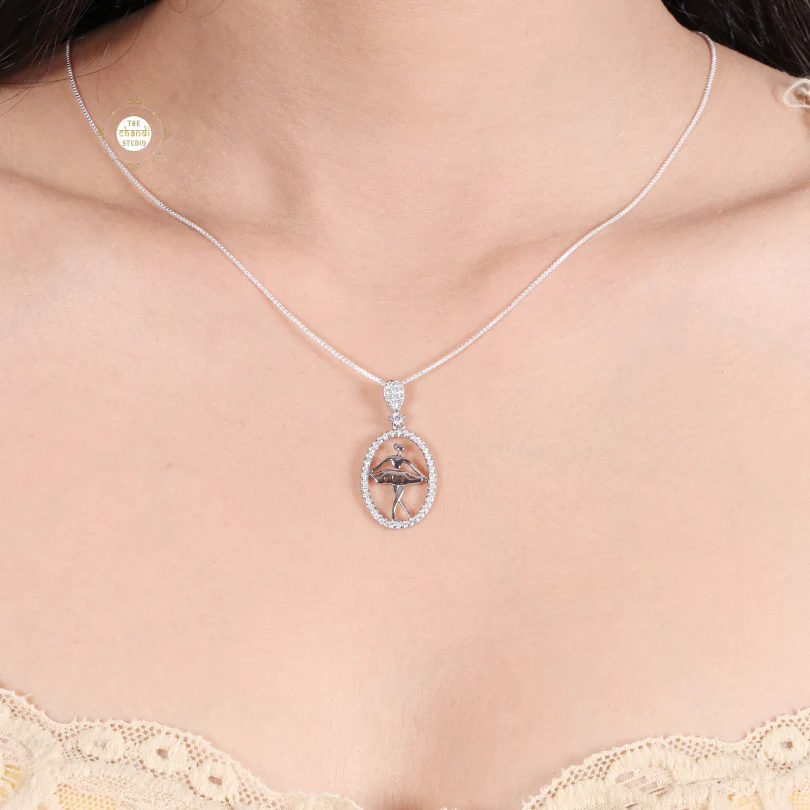 Sparkling Treasure Dancing Girl Necklace Set - Image 2
