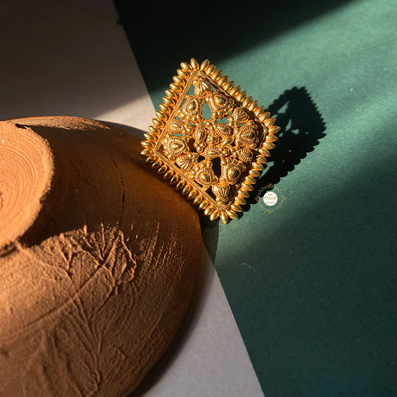Statement Embossed Ring - Image 2
