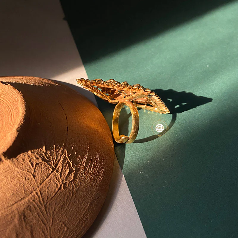 Statement Embossed Ring - Image 7