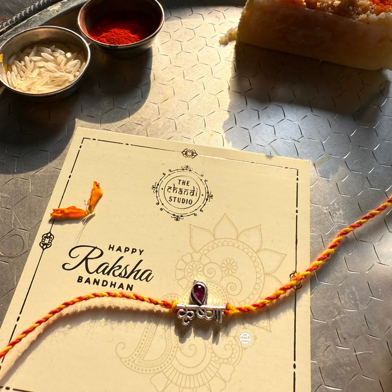 Sterling Silver Krishna Rakhi - Image 4