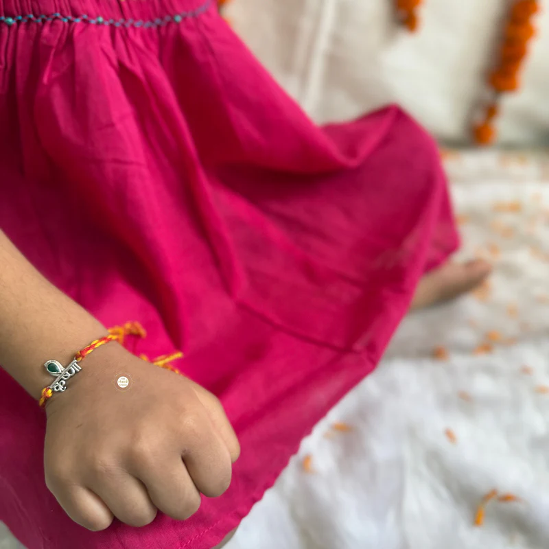 Sterling Silver Krishna Rakhi - Image 6