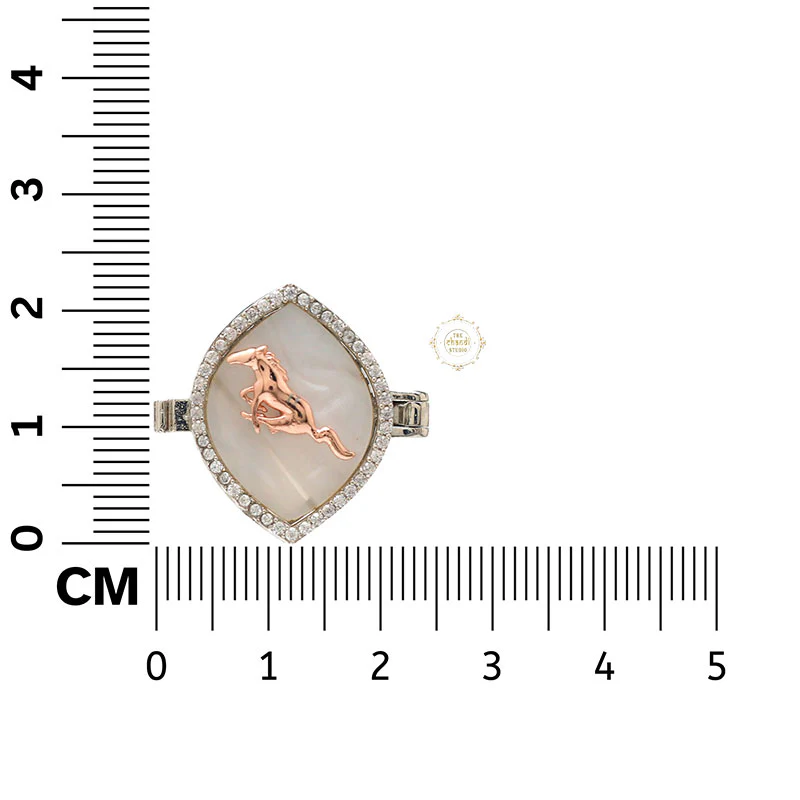 Sterling Silver Running Horse Button Clip - Image 4