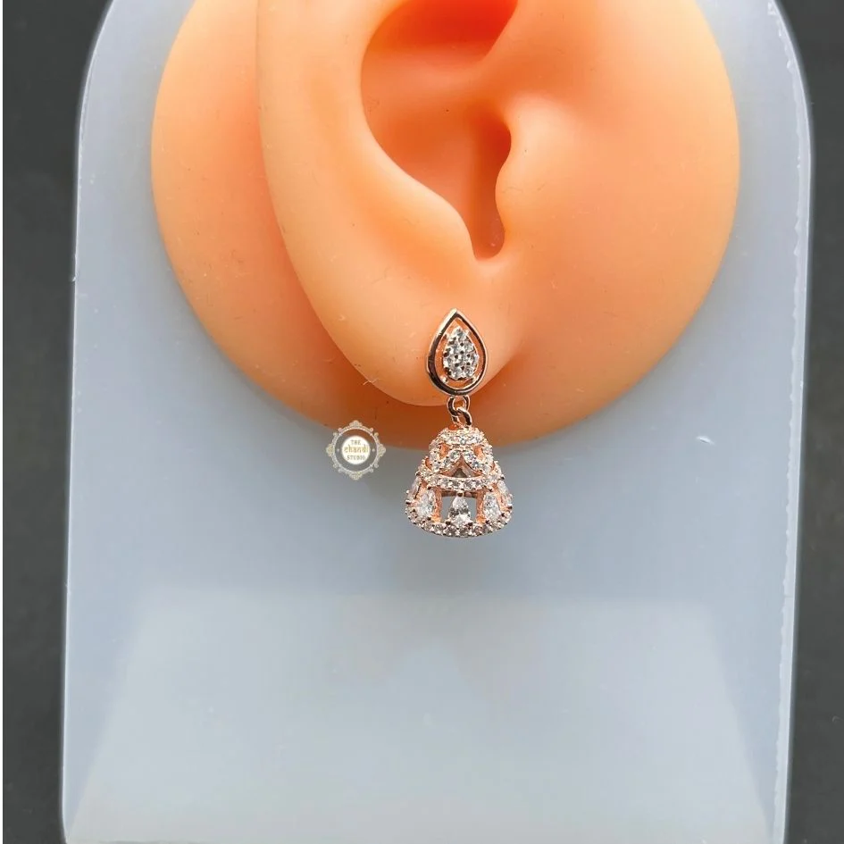 Sterling Silver Sparkling Celeste Jhumki - Image 2