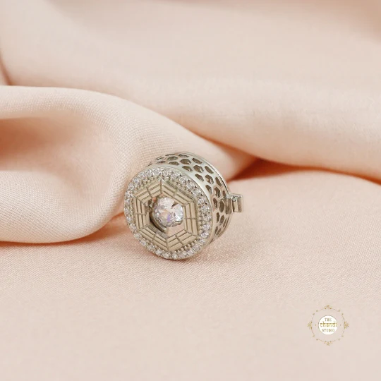 Sterling Silver Majestic OrbitĀ Button - Image 4